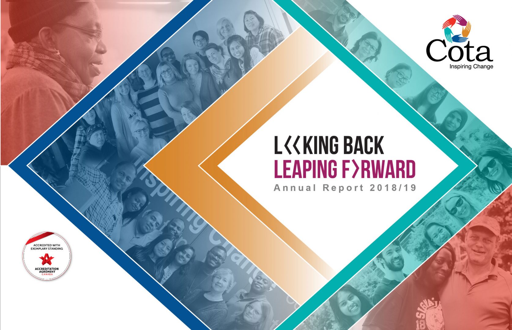 Looking Back, Leaping Forward Annual Report 2018-19 cover