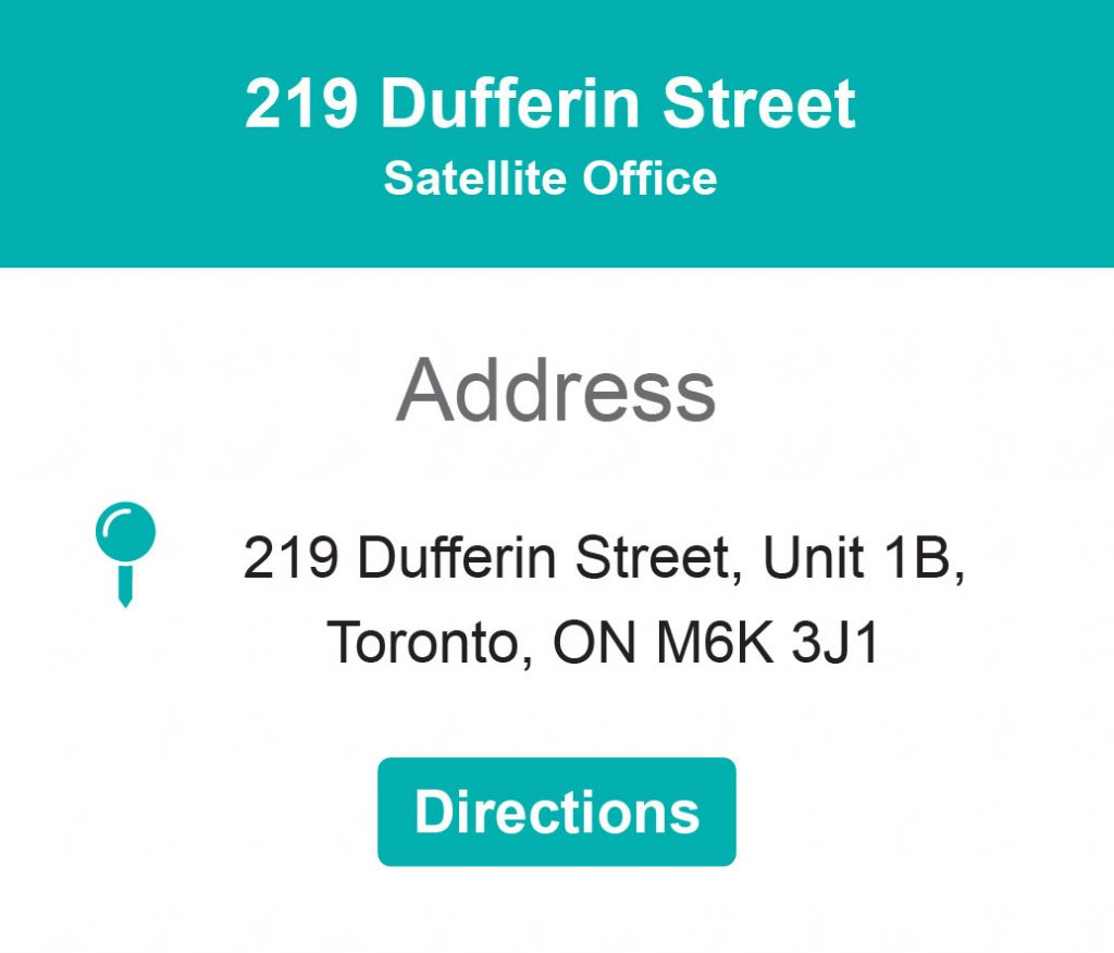Address 219 Dufferin Street Satellite Office Location