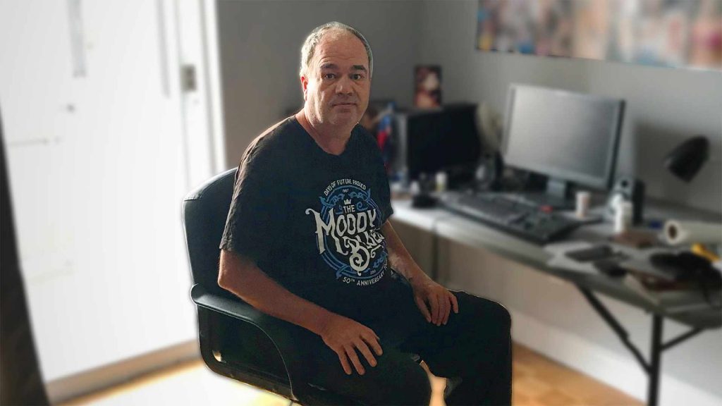Mark in his new home - housing success story